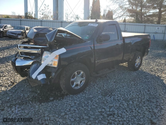 2008 Chevrolet Silverado 1500 Work Truck with VIN 1GCEK14X48Z185464, listed as a Copart auction lot 80774454 with 0 mi miles and Salvage Title. Bid and sale history available at carsss.com. Image 1.