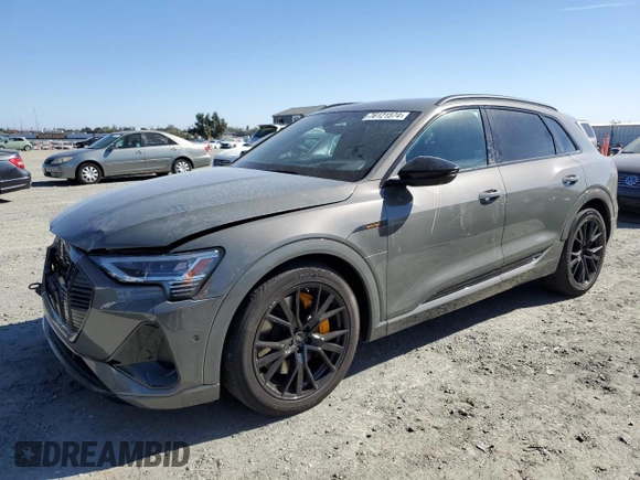 2022 Audi e-tron Chronos with VIN WA1VABGE4NB040071, listed as a Copart auction lot 76121574 with 15,418 mi miles and Salvage title. Bid and sale history available at DreamBid. Image 1.