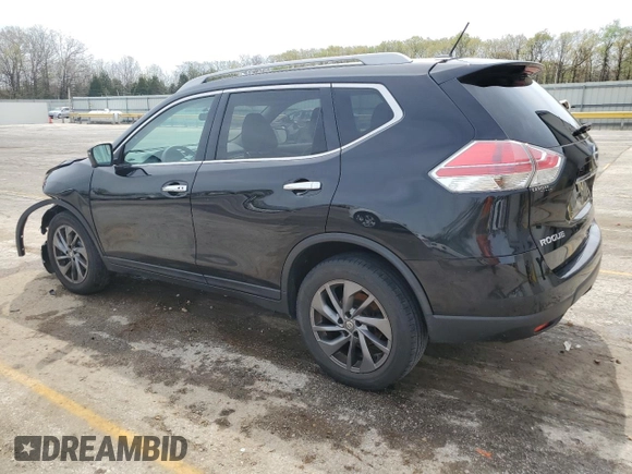 2016 Nissan Rogue S with VIN 5N1AT2MV7GC816401, listed as a Copart auction lot 53946055 with 154,160 mi miles and Salvage Title. Bid and sale history available at DreamBid. Image 2.
