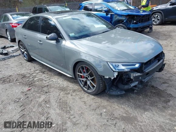 2019 Audi S4 Premium Plus z VIN WAUB4AF49KA003745, wystawiony jako IAAI lot #42010170 z przebiegiem 56 238 mil mil oraz . Historia ofert i sprzedaży dostępna na DreamBid. Obrazek 1.