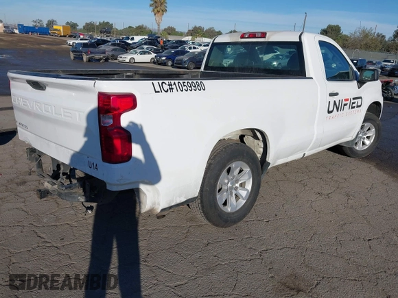 2020 Chevrolet Silverado 1500 Work Truck with VIN 3GCNWAEFXLG266603, listed as a IAAI auction lot 40771640 with 95,746 mi miles. Bid and sale history available at carsss.com. Image 4.