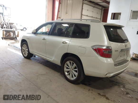 2009 Toyota Highlander Hybrid with VIN JTEEW41A792036820, listed as a IAAI auction lot 41403732 with 110,791 mi miles. Bid and sale history available at carsss.com. Image 3.