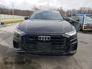 2020 Audi Q8 Premium Plus with VIN WA1EVAF1XLD001273, listed as a Copart auction lot 84743164 with 78,025 mi miles and Salvage title. Bid and sale history available at DreamBid. Image 5.