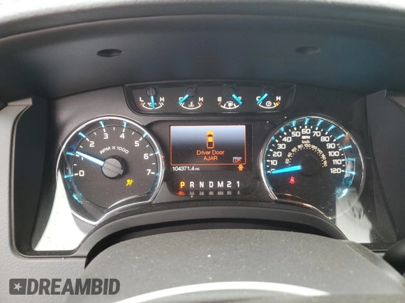 2013 Ford F-150 XL with VIN 1FTFX1ET1DFD82959, listed as a Copart auction lot 42958465 with 104,371 mi miles and Salvage Title. Bid and sale history available at carsss.com. Image 9.