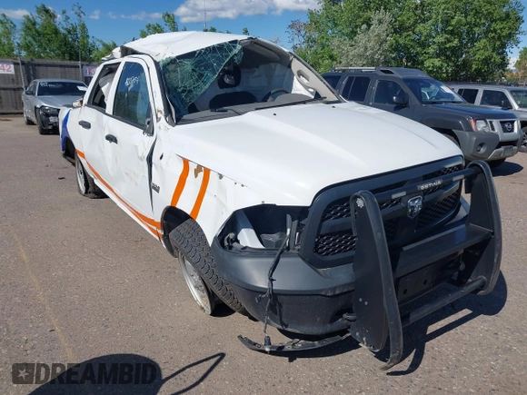 2018 Ram 1500 Tradesman with VIN 1C6RR7KTXJS288474, listed as a IAAI auction lot 42278444 with 159,689 mi miles and . Bid and sale history available at DreamBid. Image 1.