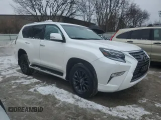2023 Lexus GX with VIN JTJAM7BX1P5341932, listed as a Copart auction lot 46938075 with 27,315 mi miles and Salvage Title. Bid and sale history available at carsss.com. Image 4.