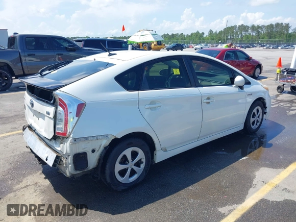 2015 Toyota Prius Four with VIN JTDKN3DU5F1876137, listed as a IAAI auction lot 42060062 with 287,361 mi miles. Bid and sale history available at carsss.com. Image 4.