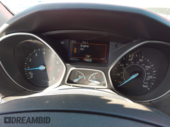 2016 Ford Focus SE with VIN 1FADP3F2XGL256037, listed as a IAAI auction lot 42047789 with 130,274 mi miles. Bid and sale history available at carsss.com. Image 7.