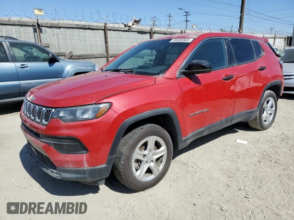 2023 Jeep Compass Sport with VIN 3C4NJDAN5PT513472, listed as a Copart auction lot 59306965 with 31,256 mi miles and Clean title. Bid and sale history available at DreamBid. Image 1.