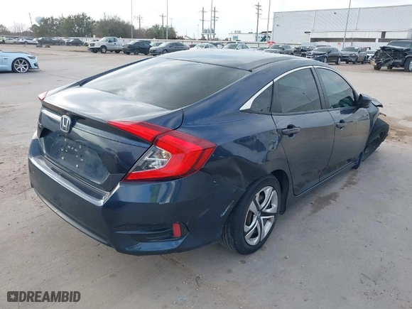 2017 Honda Civic Sedan LX with VIN 19XFC2F55HE075957, listed as a IAAI auction lot 41713041 with 61,538 mi miles. Bid and sale history available at carsss.com. Image 4.