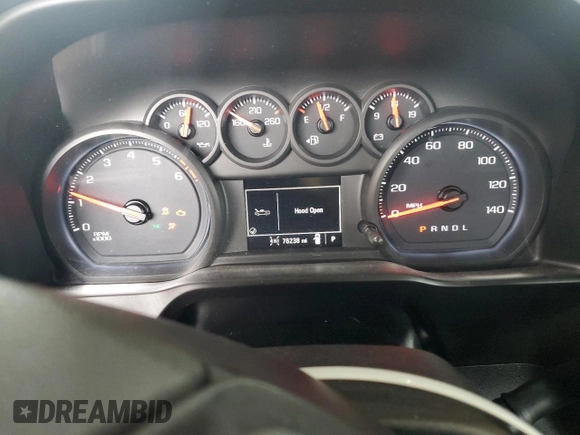 2019 Chevrolet Silverado 1500 with VIN 3GCNYAEH1KG278634, listed as a Copart auction lot 47760145 with 76,238 mi miles and Salvage Title. Bid and sale history available at DreamBid. Image 9.