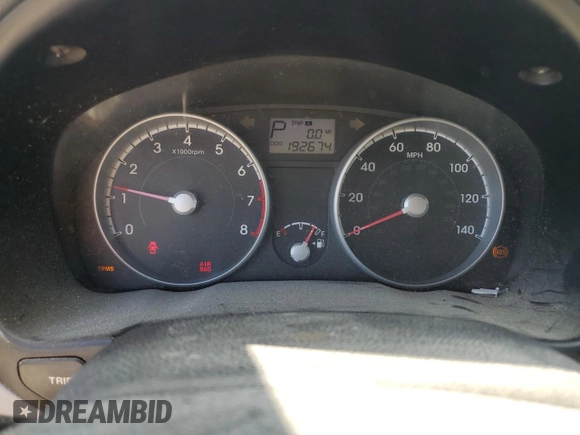 2011 Hyundai Accent GLS with VIN KMHCN4AC7BU619023, listed as a Copart auction lot 52868315 with 192,674 mi miles and Salvage Title. Bid and sale history available at carsss.com. Image 9.