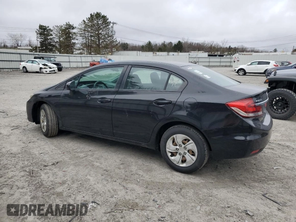 2014 Honda Civic Sedan LX with VIN 2HGFB2F51EH508954, listed as a Copart auction lot 49983775 with 179,457 mi miles and Salvage Title. Bid and sale history available at carsss.com. Image 2.