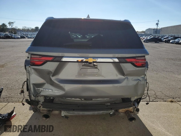 2023 Chevrolet Traverse LS with VIN 1GNEVLKW0PJ200334, listed as a Copart auction lot 76486454 with 28,756 mi miles and Salvage Title. Bid and sale history available at carsss.com. Image 6.