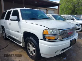 2005 GMC Yukon Denali z VIN 1GKEK63U85J259004, wystawiony jako IAAI lot #41866972 z przebiegiem 163 884 mil mil oraz . Historia ofert i sprzedaży dostępna na DreamBid. Obrazek 1.