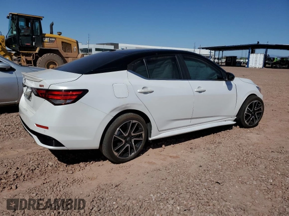 2024 Nissan Sentra SR with VIN 3N1AB8DVXRY263864, listed as a Copart auction lot 47830215 with 9,560 mi miles and Salvage Title. Bid and sale history available at carsss.com. Image 3.