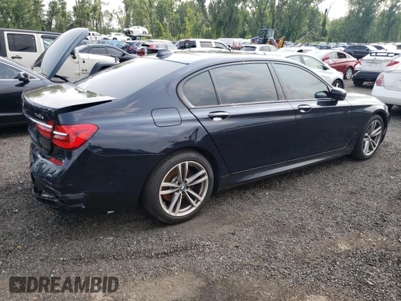 2018 BMW 7 Series 740e xDrive with VIN WBA7J2C57JG938291, listed as a Copart auction lot 58337763 with 53,259 mi miles and . Bid and sale history available at DreamBid. Image 3.