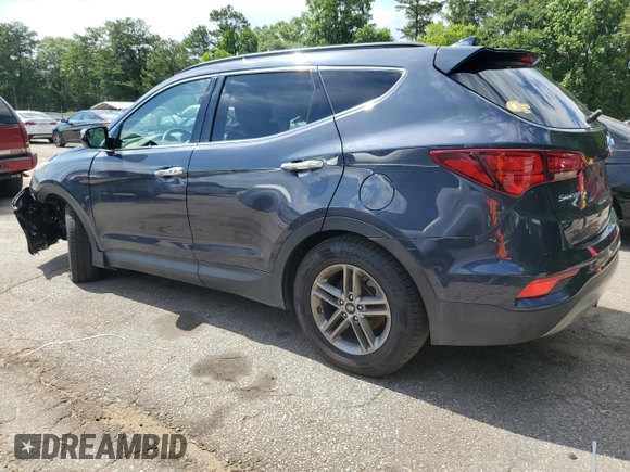 2018 Hyundai Santa Fe 2.4L with VIN 5NMZU3LB3JH056056, listed as a Copart auction lot 60928835 with 93,504 mi miles and Salvage title. Bid and sale history available at DreamBid. Image 2.