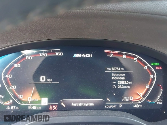 2020 BMW X3 M40i with VIN 5UXTY9C04L9B25297, listed as a IAAI auction lot 41705393 with 82,754 mi miles and . Bid and sale history available at DreamBid. Image 7.