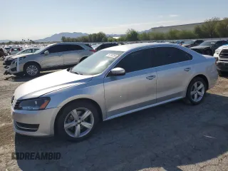 2013 Volkswagen Passat SE with VIN 1VWBP7A39DC043131, listed as a Copart auction lot 59793255 with 165,940 mi miles and Salvage title. Bid and sale history available at DreamBid. Image 1.
