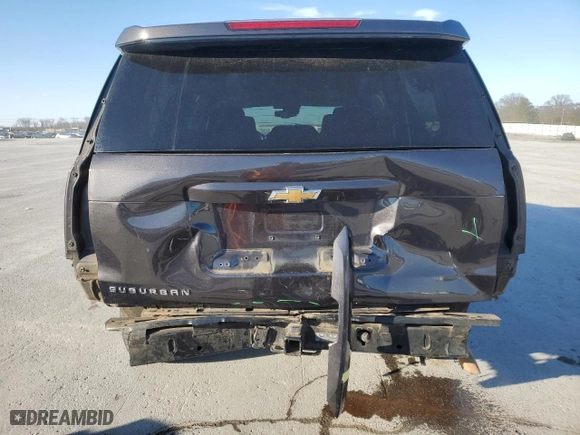 2017 Chevrolet Suburban LT with VIN 1GNSCHKCXHR333097, listed as a Copart auction lot 48255185 with 120,590 mi miles and Salvage Title. Bid and sale history available at carsss.com. Image 6.