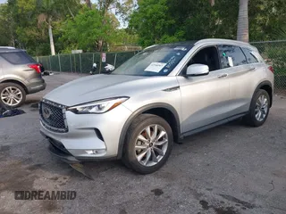 2021 Infiniti QX50 Luxe with VIN 3PCAJ5BA7MF105890, listed as a IAAI auction lot 42346569 with 26,784 mi miles and . Bid and sale history available at DreamBid. Image 17.
