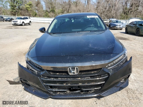 2022 Honda Accord Sedan Sport SE with VIN 1HGCV1F43NA072151, listed as a Copart auction lot 48561465 with 0 mi miles and Salvage Title. Bid and sale history available at carsss.com. Image 5.