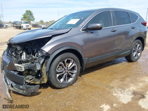2021 Honda CR-V EX with VIN 2HKRW1H59MH404256, listed as a IAAI auction lot 41711235 with 100,389 mi miles. Bid and sale history available at carsss.com. Image 18.