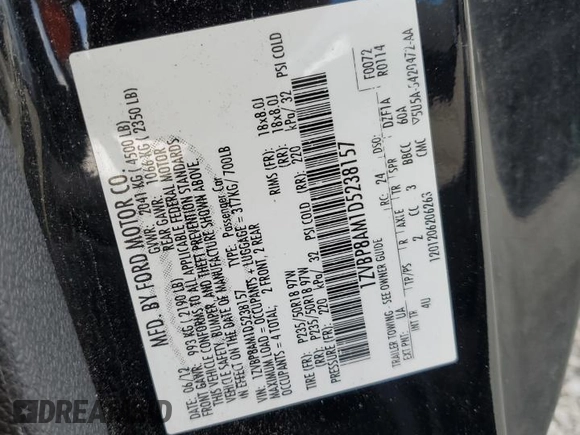 2013 Ford Mustang V6 z VIN 1ZVBP8AM1D5238157, wystawiony jako Copart lot #60427525 z przebiegiem 133 512 mil mil oraz Szkoda całkowita • Salvage title. Historia ofert i sprzedaży dostępna na DreamBid. Obrazek 12.