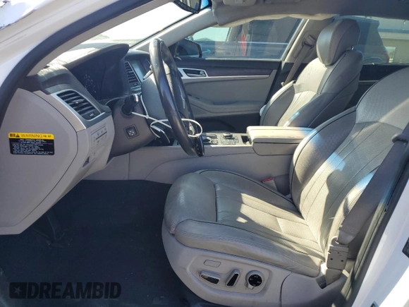 2015 Hyundai Genesis 3.8L with VIN KMHGN4JE2FU079041, listed as a Copart auction lot 46536175 with 109,551 mi miles and Salvage Title. Bid and sale history available at DreamBid. Image 7.