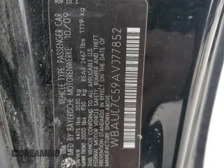 2010 BMW 1 Series 128i z VIN WBAUL7C59AVJ77852, wystawiony jako Copart lot #88792815 z przebiegiem 163 488 mil mil oraz Szkoda całkowita • Salvage title. Historia ofert i sprzedaży dostępna na DreamBid. Obrazek 12.