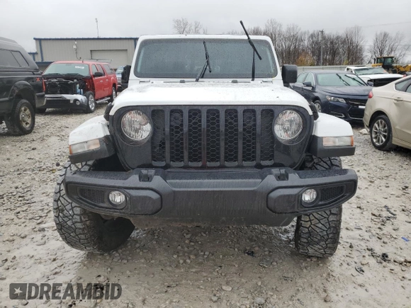 2022 Jeep Gladiator Sport S with VIN 1C6HJTAG5NL168498, listed as a Copart auction lot 81264854 with 26,642 mi miles and Salvage title. Bid and sale history available at DreamBid. Image 5.
