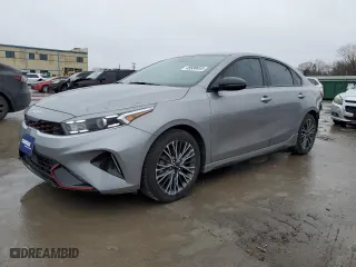 2023 Kia Forte GT-Line with VIN 3KPF54AD5PE640422, listed as a Copart auction lot 45688655 with 34,529 mi miles and Salvage Title. Bid and sale history available at carsss.com. Image 1.