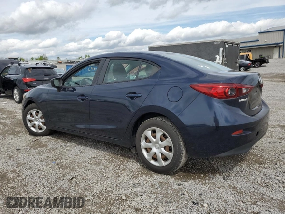 2017 Mazda 3 Sport with VIN 3MZBN1U70HM150090, listed as a Copart auction lot 53335695 with 93,763 mi miles and Salvage Title. Bid and sale history available at DreamBid. Image 2.