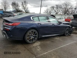 2020 BMW 8 Series M850i with VIN WBAGV8C02LCE55493, listed as a Copart auction lot 47229635 with Not provided miles and Salvage title. Bid and sale history available at DreamBid. Image 3.
