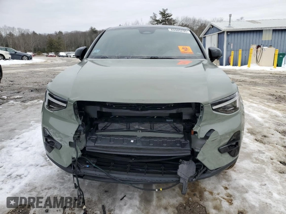2024 Volvo C40 with VIN YV4ER3GM9R2104619, listed as a Copart auction lot 45505295 with Not Provided miles and Salvage Title. Bid and sale history available at DreamBid. Image 5.