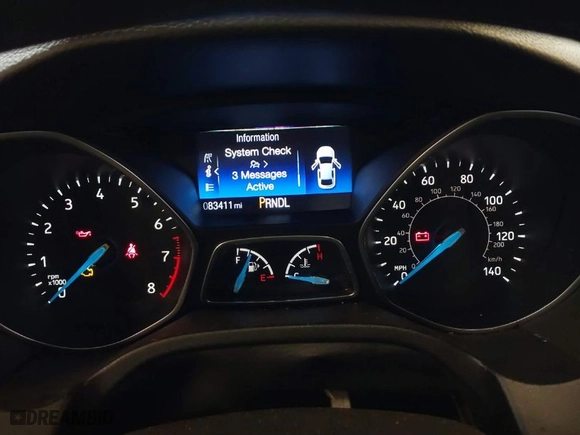 2016 Ford Focus S with VIN 1FADP3E22GL390039, listed as a IAAI auction lot 41958137 with 83,411 mi miles. Bid and sale history available at carsss.com. Image 15.