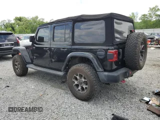 2018 Jeep Wrangler Unlimited Rubicon with VIN 1C4HJXFG8JW232955, listed as a Copart auction lot 49898225 with 22,717 mi miles and Salvage title. Bid and sale history available at DreamBid. Image 2.