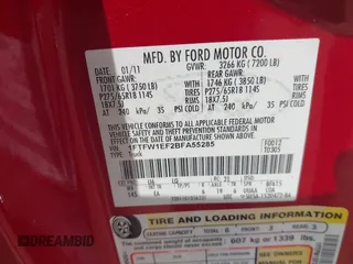 2011 Ford F-150 XL с VIN 1FTFW1EF2BFA55285, выставлен на аукционе IAAI как лот 42281413 с пробегом 128 664 миль миль и . История ставок и продаж доступна на DreamBid. Изображение 9.