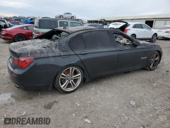 2013 BMW 7 Series 740Li with VIN WBAYE4C50DD137454, listed as a Copart auction lot 84876294 with Not provided miles and Salvage title. Bid and sale history available at DreamBid. Image 3.