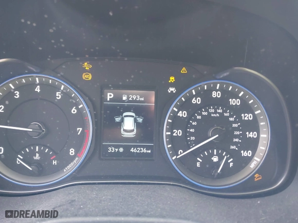 2021 Hyundai Kona SEL with VIN KM8K22AA1MU661195, listed as a IAAI auction lot 41348313 with 46,236 mi miles. Bid and sale history available at carsss.com. Image 7.