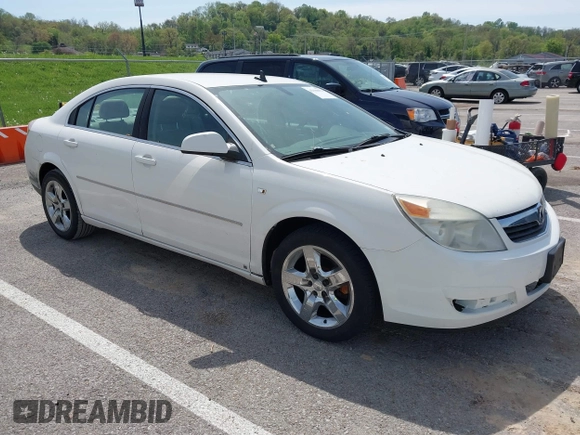 2008 Saturn Aura XE with VIN 1G8ZS57B98F235442, listed as a IAAI auction lot 42100073 with 130,084 mi miles. Bid and sale history available at carsss.com. Image 1.