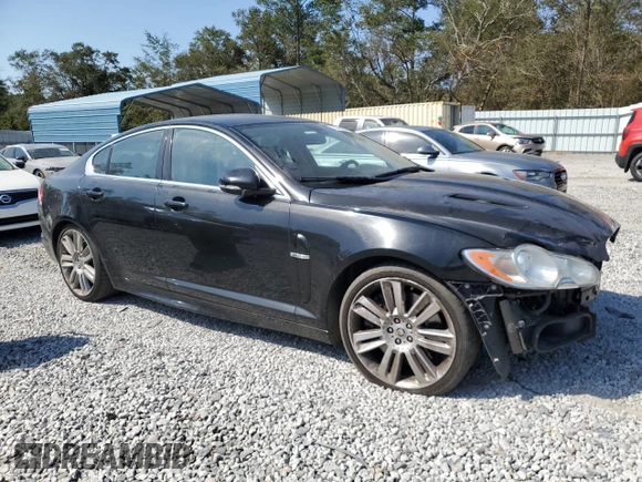 2011 Jaguar XF with VIN SAJWA0JC7BMR87502, listed as a Copart auction lot 75414044 with 111,897 mi miles and Salvage Title. Bid and sale history available at DreamBid. Image 4.
