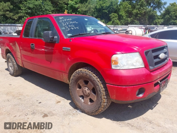 2007 Ford F-150 STX with VIN 1FTRX12W37KD27646, listed as a IAAI auction lot 42259231 with 186,713 mi miles and . Bid and sale history available at DreamBid. Image 1.