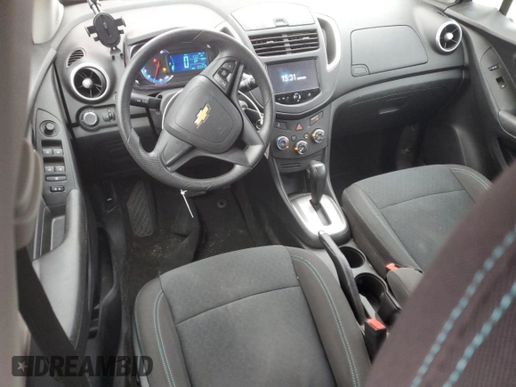 2015 Chevrolet Trax LS with VIN KL7CJKSB1FB159740, listed as a Copart auction lot 44644725 with 83,378 mi miles and Salvage Title. Bid and sale history available at carsss.com. Image 8.