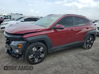 2024 Hyundai Kona SEL with VIN KM8HC3AB4RU121496, listed as a Copart auction lot 47543845 with 15,574 mi miles and Salvage Title. Bid and sale history available at carsss.com. Image 1.