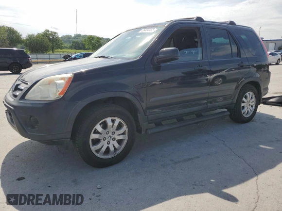 2005 Honda CR-V EX with VIN SHSRD78885U309215, listed as a Copart auction lot 55494465 with 165,545 mi miles and Clean Title. Bid and sale history available at carsss.com. Image 1.