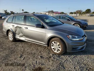 2018 Volkswagen Golf SportWagen S with VIN 3VWD17AU7JM757353, listed as a Copart auction lot 46345845 with 48,534 mi miles and Salvage Title. Bid and sale history available at carsss.com. Image 4.
