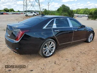 2017 Cadillac CT6 Platinum AWD with VIN 1G6KN5R63HU161464, listed as a Copart auction lot 57195264 with 80,718 mi miles and Salvage title. Bid and sale history available at DreamBid. Image 3.