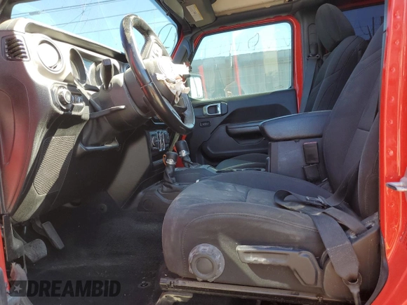 2020 Jeep Wrangler Unlimited Sport S with VIN 1C4HJXDN2LW279810, listed as a Copart auction lot 47481755 with 106,667 mi miles and Salvage title. Bid and sale history available at DreamBid. Image 7.